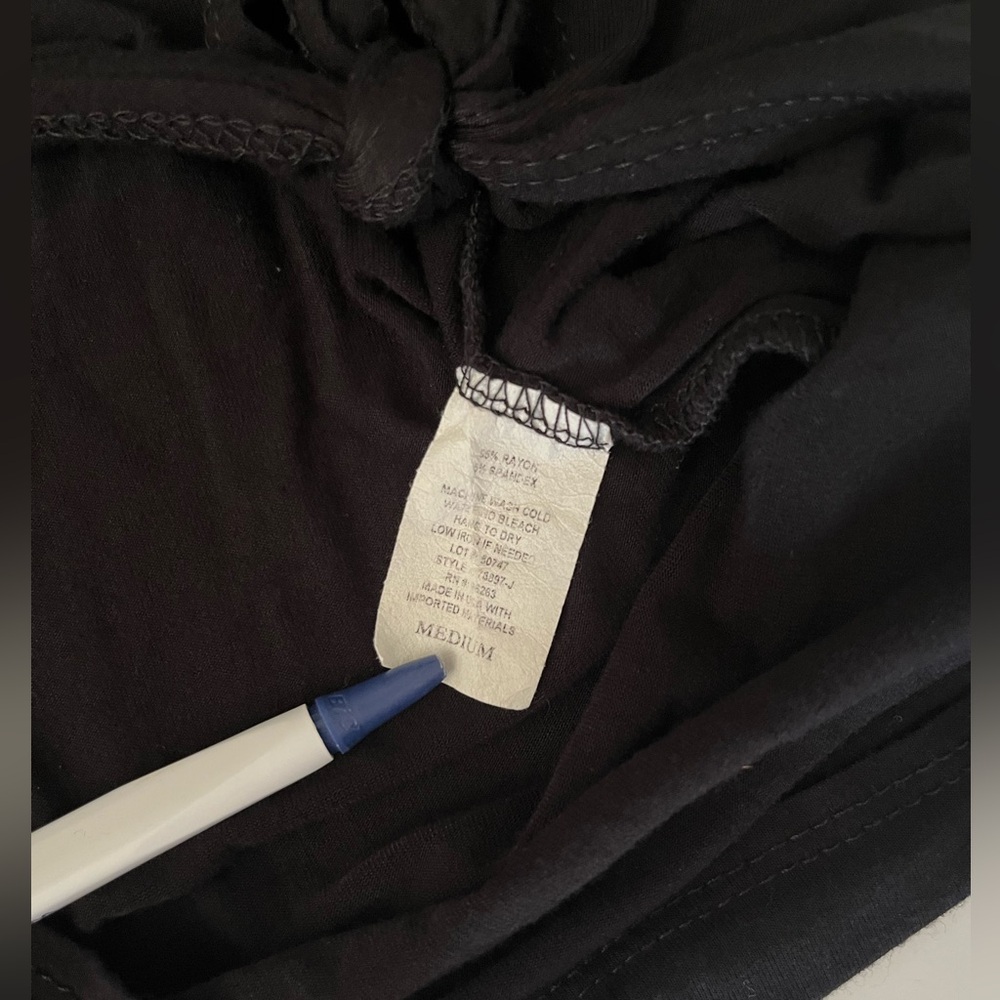 Olivia Rae | Women’s Black Short Sleeve Blouse - Picture 5 of 8